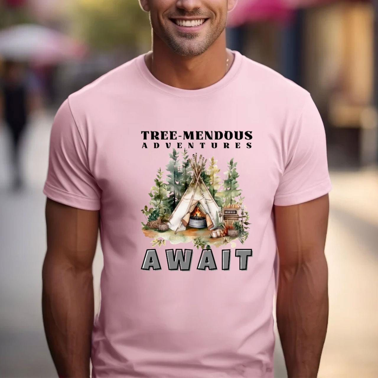 Camping in the forest tshirt design