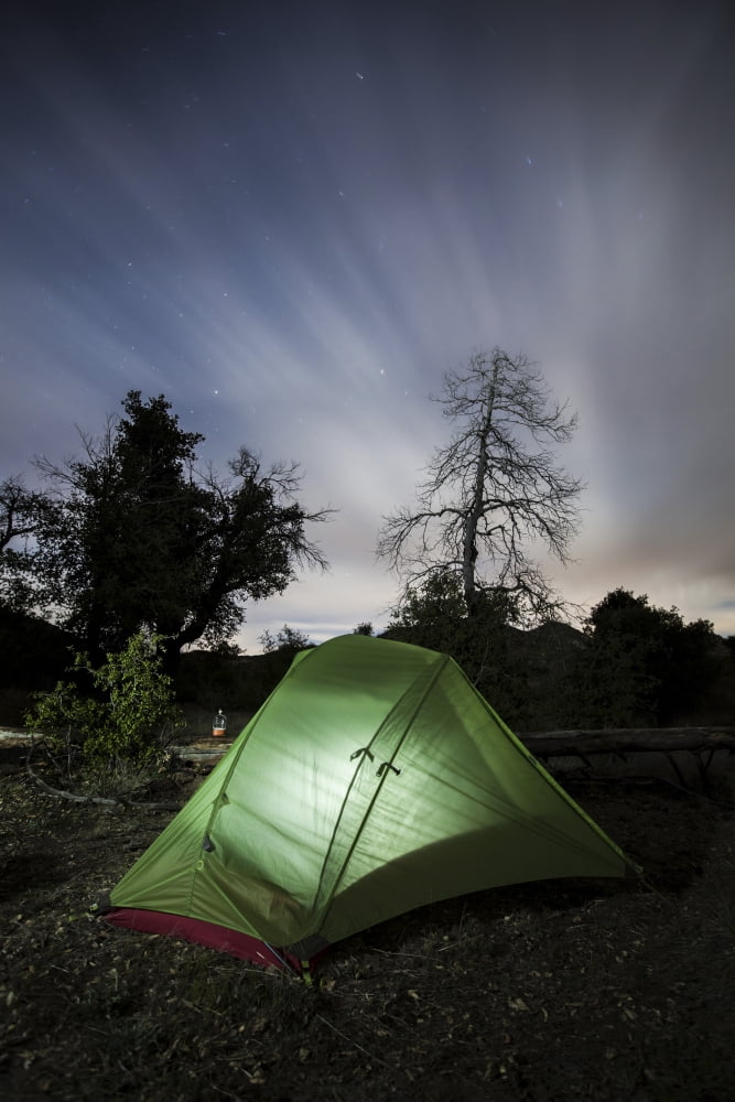 Camping under the clouds and stars in Cleveland National Forest California Canvas Art - Dan BarrStocktrek Images (23 x 34)