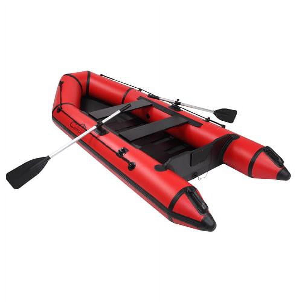 Campingsurvivals 10ft Inflatable Boat, 3 Separate Air Chambers Dinghy