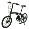 Campingsurvivals Shimano 7 Speed 20" Portable Folding Bike, for