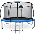 thumbnail image 1 of Campior Pumpkin Trampoline with Hoop & Enclosure – Durable, Safe, Waterproof, Backyard Fun - Blue 14FT, 1 of 5