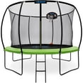 thumbnail image 1 of Campior Pumpkin Trampoline with Hoop & Enclosure – Durable, Safe, Waterproof, Backyard Fun - Green 10FT, 1 of 5