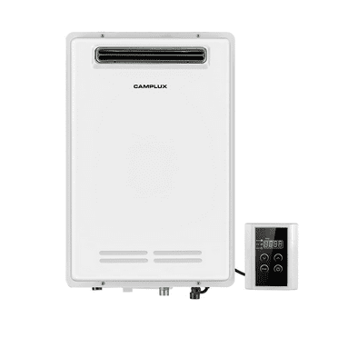 Camplux 6.86 GPM Outdoor Residential Natural Gas Tankless Water Heater ,High Capacity,180,000 BTU