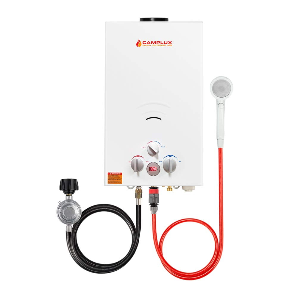 Camplux BW264 Propane Portable Gas Water Heater, Outdoor Camping Tankless  Water Heater, Digital Display - Walmart.com
