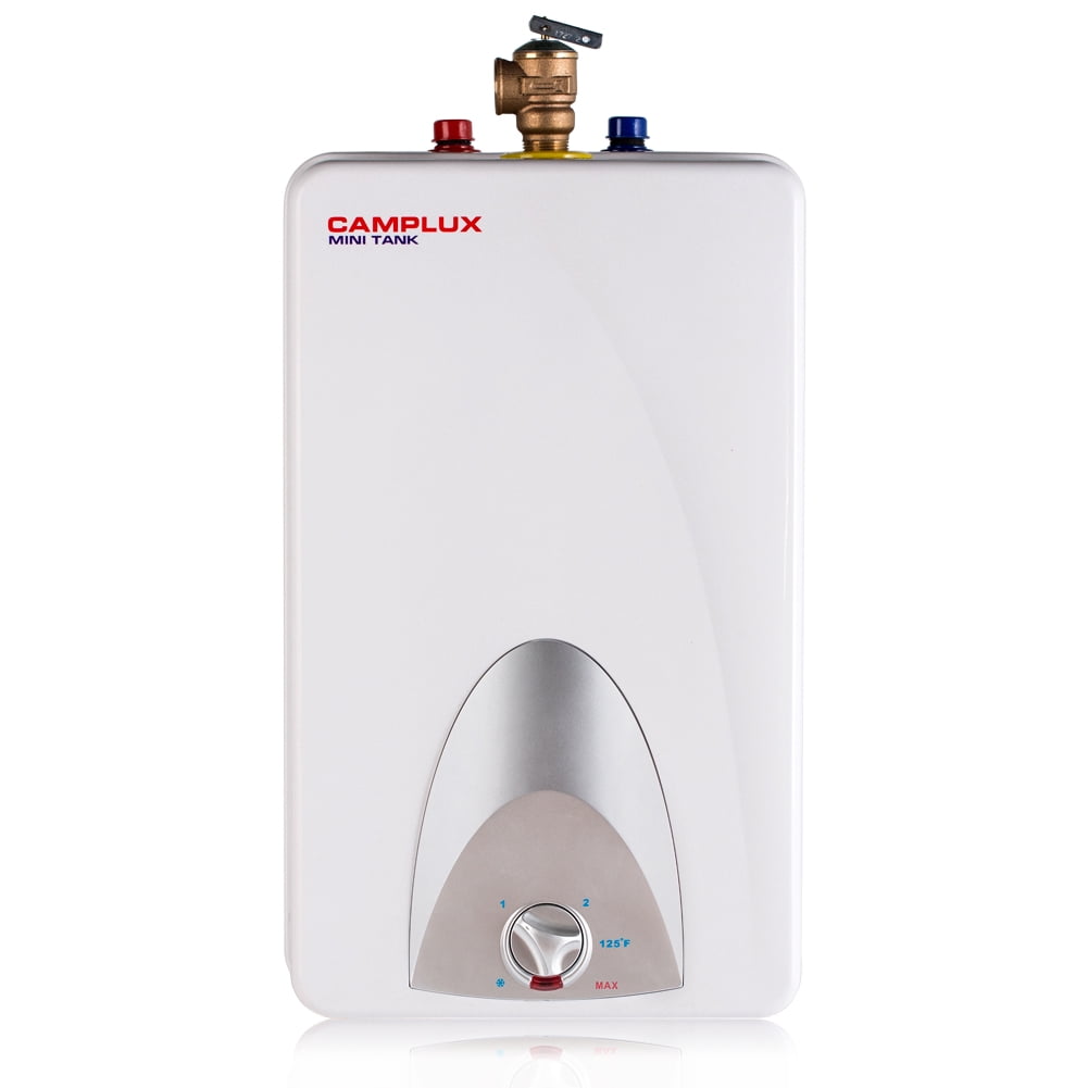 CAMPLUX ME40 Mini Tank Electric Water Heater 4-Gallon with Cord Plug, 120 V,  1.44KW