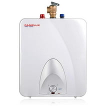 Camplux ME60 6 Gallon Mini Tank Electric Water Heater with Cord Plug,  1.44KW at 120 Volts