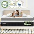 thumbnail image 1 of 14" King mattress in a box, Cooling Memory Foam Mattress, Medium Firm, Motion Isolation, Pressure Relief, CertiPUR-US Certified, 1 of 11