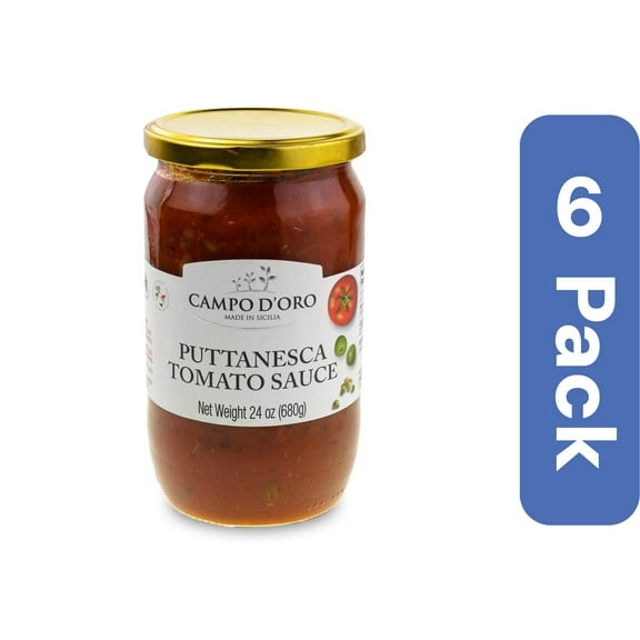 Campo D'oro Tomato Sauce Puttanesca 24 oz (Pack Of 6)
