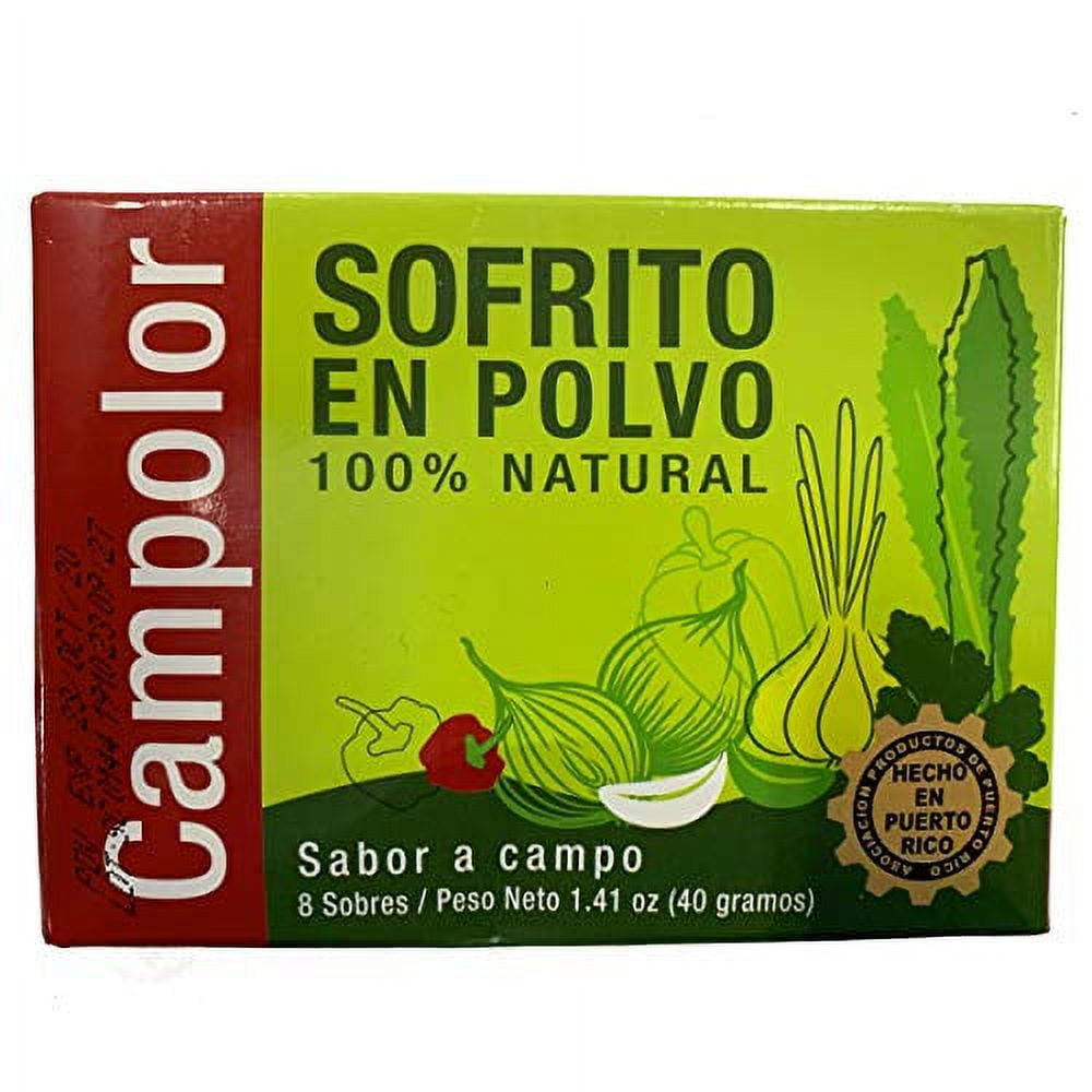Campolor Sofrito en Polvo 1 Box 8 Pks Powdered Seasoning Sofrito