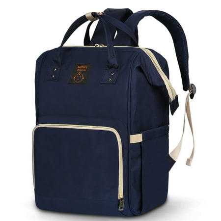Diaper Bag Backpack, Large Capacity Travel Baby Backpack Bags Multi-Functional Maternity Nappy Bag, Breathable Shoulder Strap Waterproof with Insulated Pockets,Blue