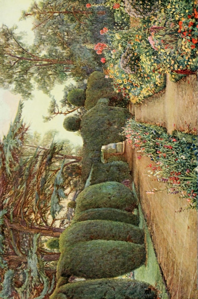 Campsea Ashe Suffolk (Gardens of England in the Midland & Eastern Counties 1908) Canvas Art - Ernest A Rowe (24 x 36)