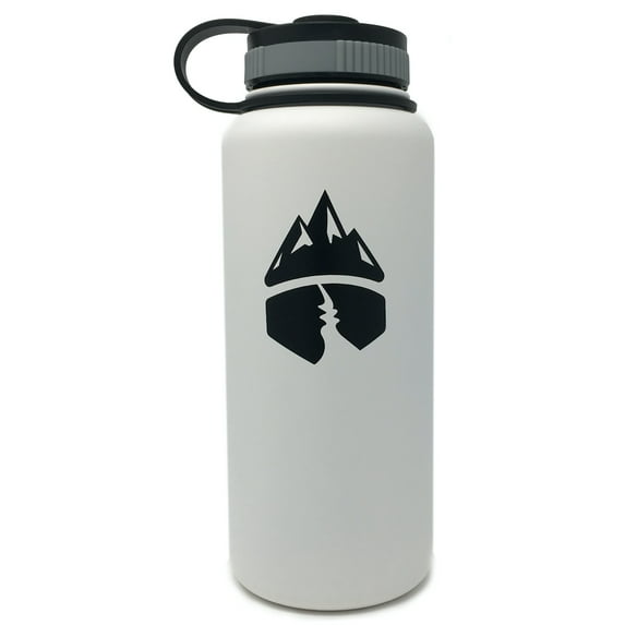 Campsite Essentials 32oz Wide Mouth Insulated Bottle, Avalanche White