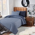 thumbnail image 1 of Campus Comforts by New Sega Home 2-Piece Reversible Quilt Set, Henry, Blue, Twin-XL, 1 of 8