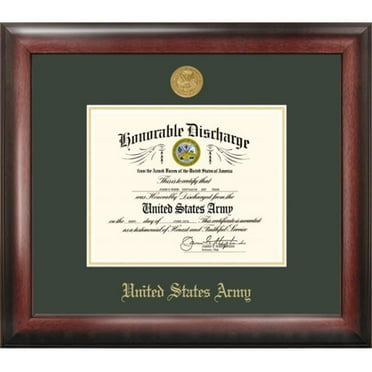Campus Image ARDG001 Army Discharge Frame Gold Medallion