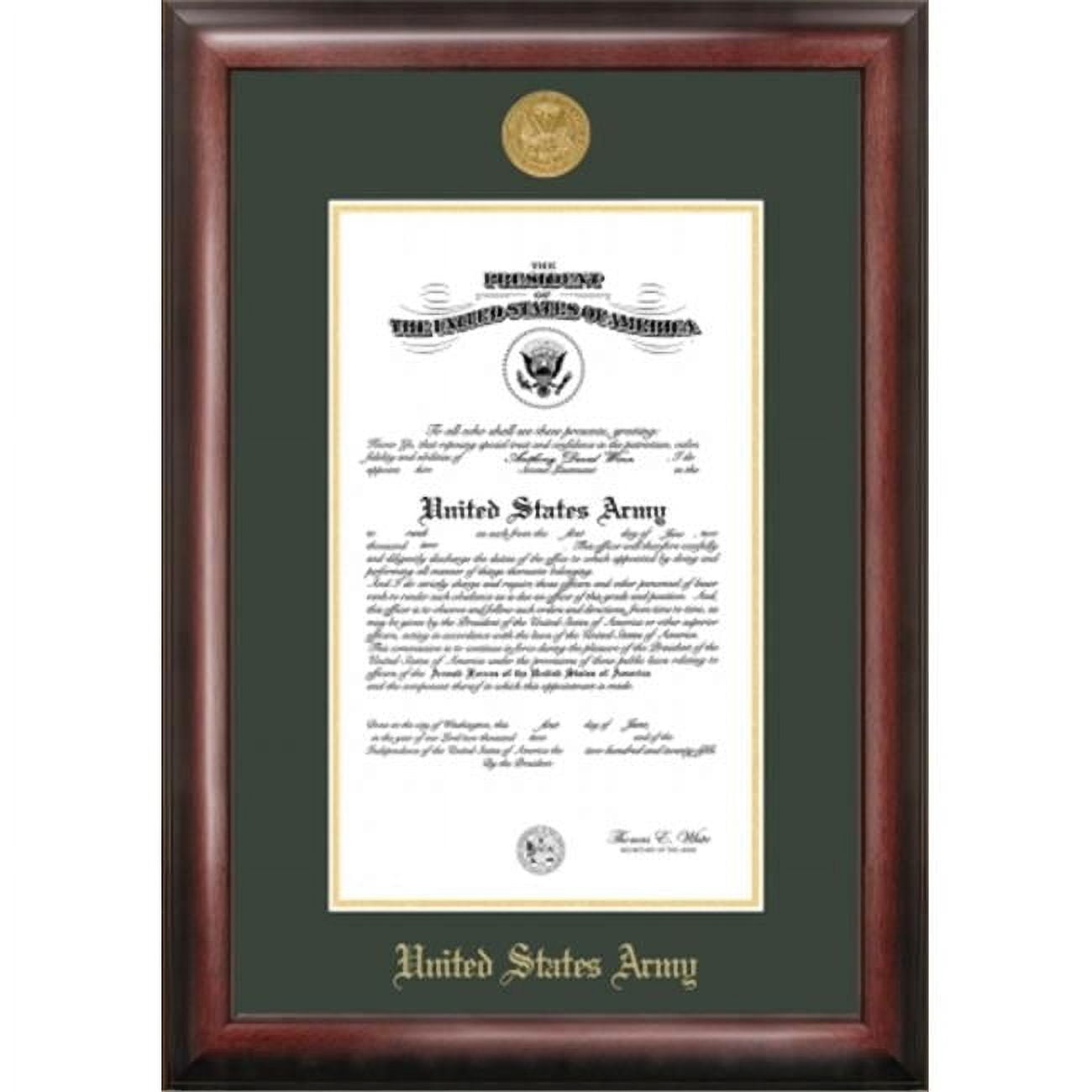 Campus Image Army Commission Frame Gold Medallion - Walmart.com