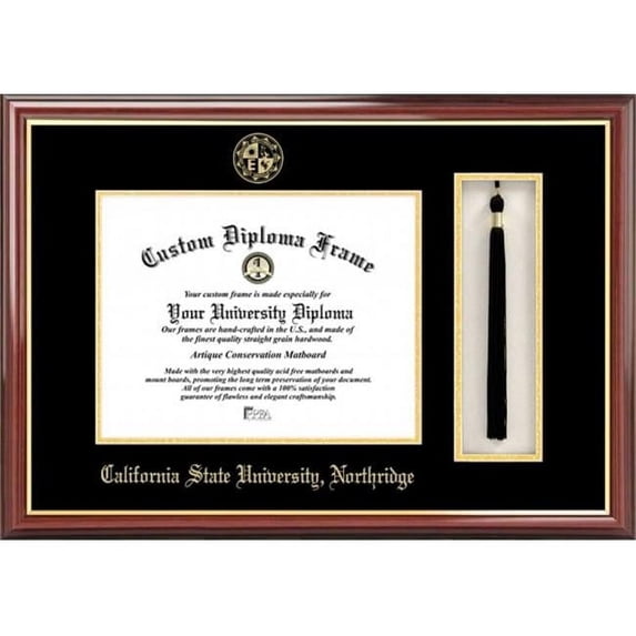 Campus Image CA924PMHGT California State University- Northridge Tassel Box and Diploma Frame