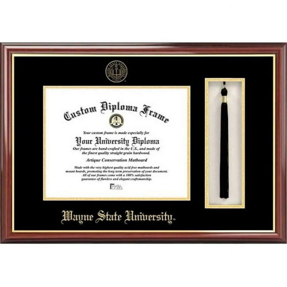 Campus Image MI983PMHGT Wayne State University Tassel Box and Diploma Frame