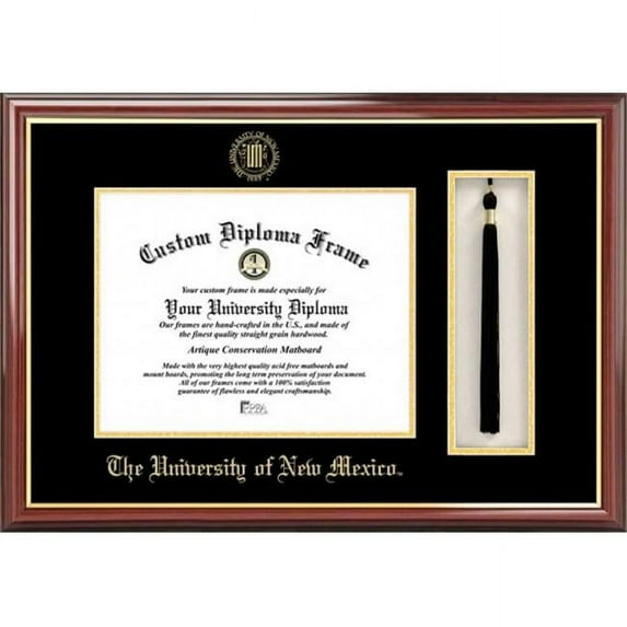 Campus Image NM999PMHGT University of New Mexico Tassel Box and Diploma Frame