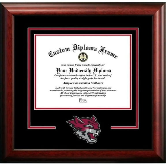 Campus Images CA919SD-1185 11 x 8.5 in. California State University Chico Spirit Diploma Frame - Satin Mahogany