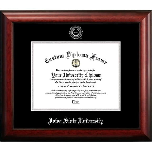 Campus Images IA998SED-1185 11 x 8.5 in. Iowa State University Tassel Box and Diploma Frame