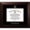 thumbnail image 1 of Campus Images  11 x 8.5 in. Liberty Flames Legacy Foil Seal Diploma Frame, Black Cherry, 1 of 3