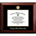 thumbnail image 1 of Campus Images OR996GED-1185 11 x 8.5 in. Oregon State University Gold Embossed Diploma Frame - Satin Mahogany, 1 of 7