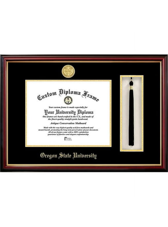 Campus Images  11 x 8.5 in. Oregon State University Tassel Box & Diploma Frame - Lacquer