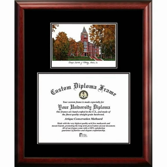 Campus Images GA974D-1714 14 x 17 in. Georgia Institute of Technology Diplomate Diploma Satin Mahogany Frame