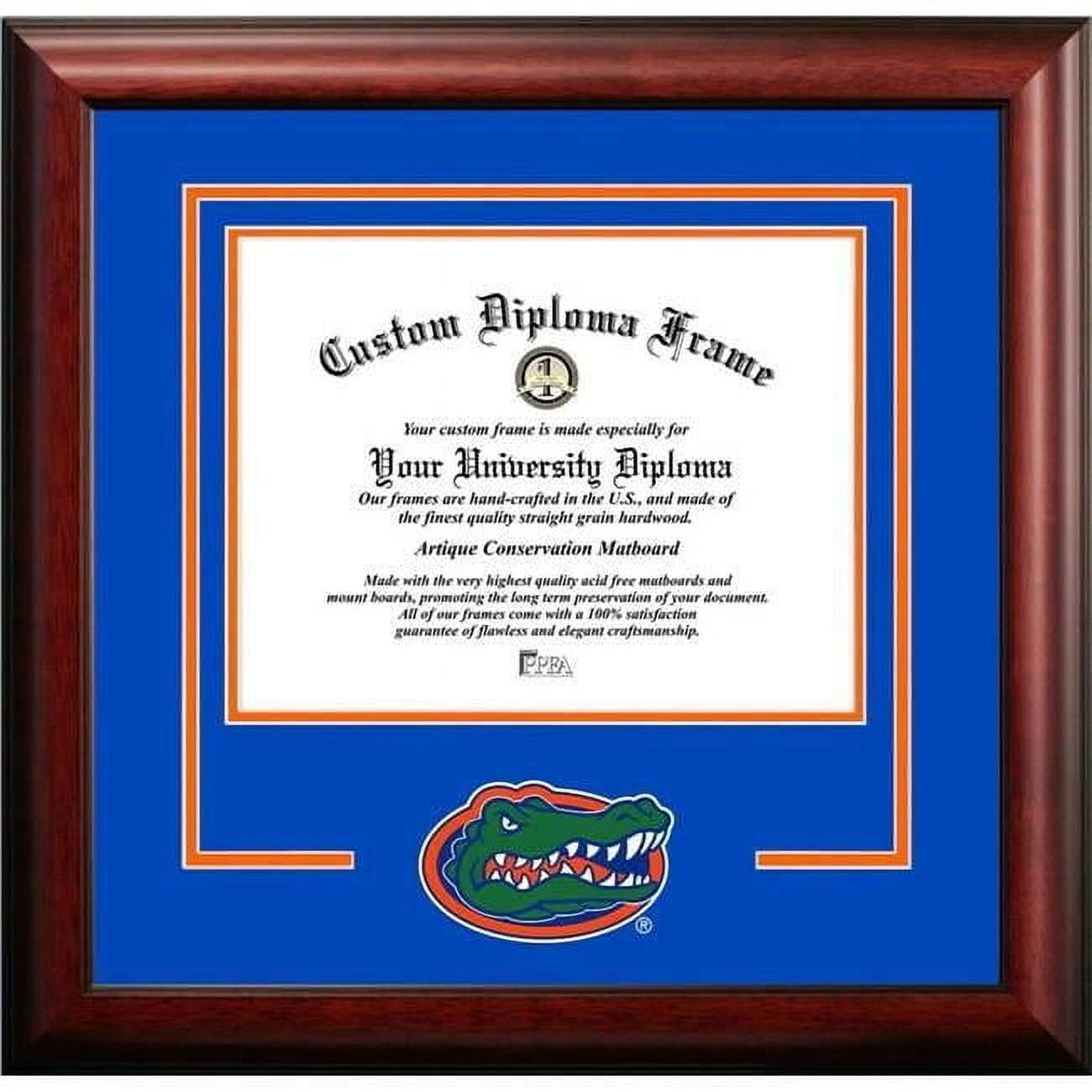 Campus Images FL994SD-16115 16 x 11.5 in. University of Florida Gators Spirit Diploma Frame - Satin Mahogany