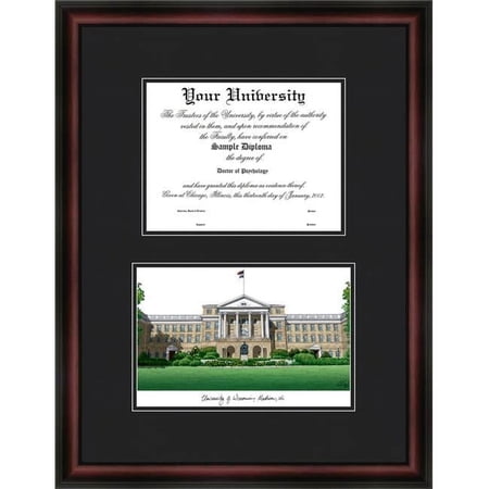 Campus Images 18'' x 24'' University of Wisconsin Madison Diploma Lithograph Frame with Diploma Opening