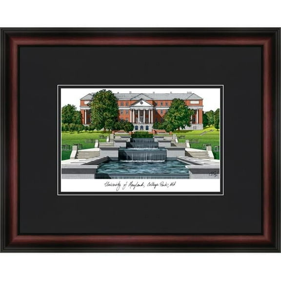 Campus Images MD998A 18''x14'' University of Maryland College Park Academic Framed Lithograp