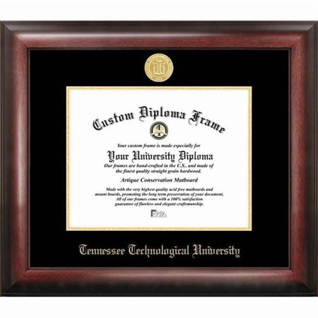 Campus Images TN998GED-1185 8.5 x 11 in. Tennessee Tech University Gold Embossed Diploma Satin Mahogany Frame