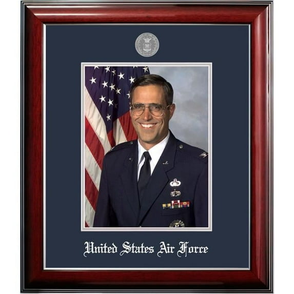 Campus Images AFPCL002 8 x 10 in. Patriot Frames Air Force Portrait Classic Silver Frame with Silver Medallion