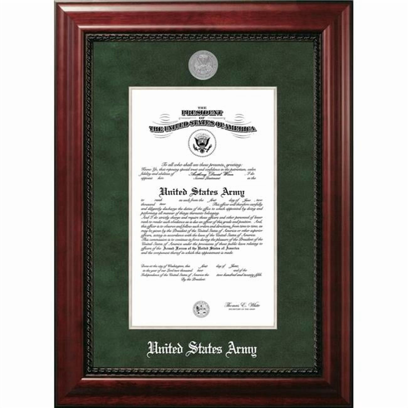 Campus Images ARCEX0028.5x11 8.5 x 11 in. Patriot Frames Army Certificate Executive Mahogany Frame with Silver Medallion