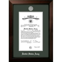 Campus Images ARCLG00211x14 11 x 14 in. Patriot Frames Army Certificate Legacy Black Cherry Frame with Silver Medallion