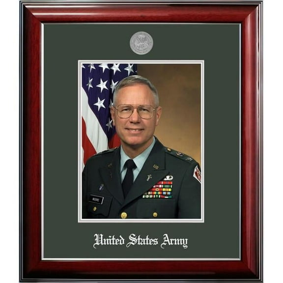Campus Images ARPCL002 8 x 10 in. Patriot Frames Army Portrait Classic Black Frame with Silver Medallion