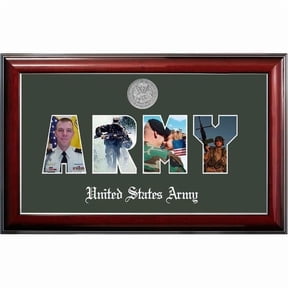 Patriot Frame's Army Collage Photo Classic Frame with Silver Medallion