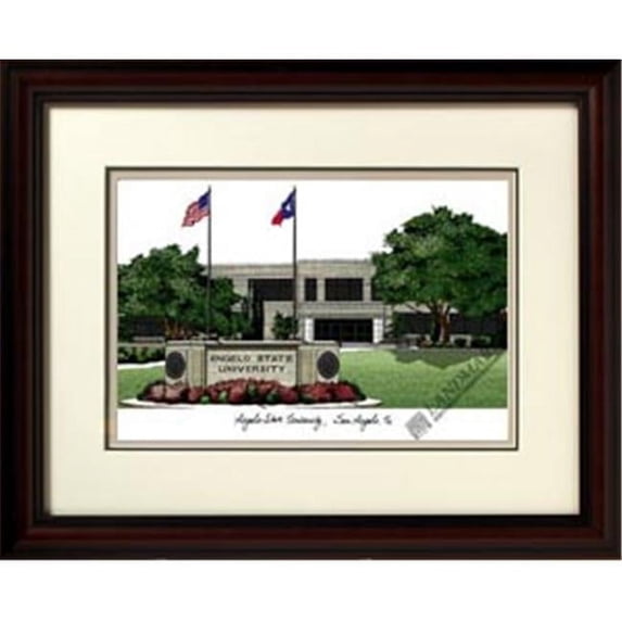 Campus Images TX999R Angelo State University Alumnus Frame Lithograph