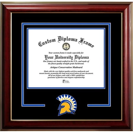 Campus Images CA929CMGTSD-1185 8.5 x 11 in. San Jose State University Classic Spirit Logo Diploma Frame