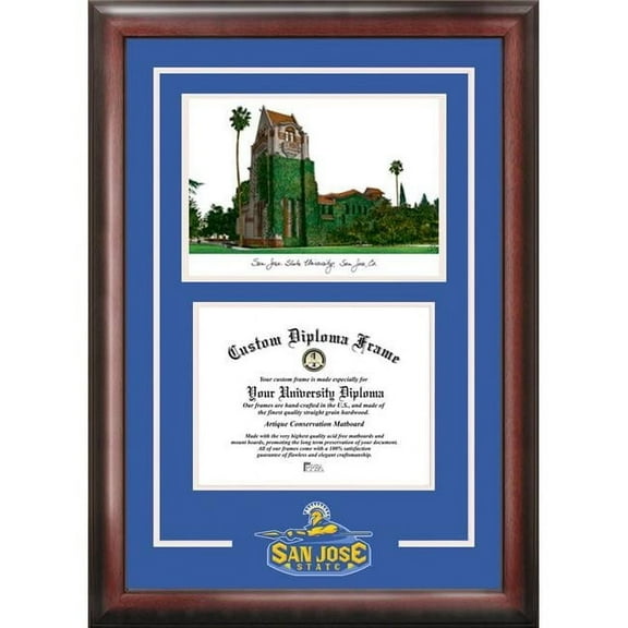 Campus Images CA929SG San Jose State University Spirit Graduate Frame with Campus Image