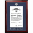 thumbnail image 1 of Campus Images CGCCL0028.5x11 8.5 x 11 in. Patriot Frames Coast Guard Certificate Classic Mahogany Frame with Silver Medallion, 1 of 1
