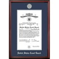 thumbnail image 1 of Campus Images CGCPT0028.5x11 8.5 x 11 in. Patriot Frames Coast Guard Certificate Petite Cherry Frame with Silver Medallion, 1 of 1