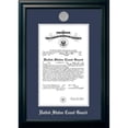 thumbnail image 1 of Campus Images CGCS0028.5x11 8.5 x 11 in. Patriot Frames Coast Guard Certificate Satin Black Frame with Silver Medallion, 1 of 1