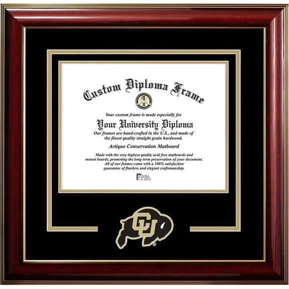 Campus Images CO995CMGTSD-1185 8.5 x 11 in. University of Colorado Classic Spirit Logo Diploma Frame