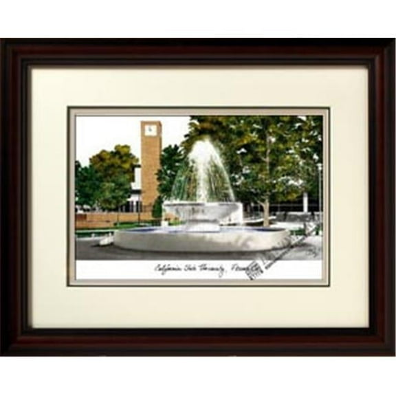 Campus Images CA920R California State University Fresno Alumnus with Mahogany Frame