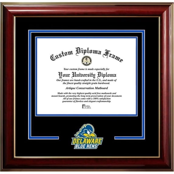 Campus Images DE999CMGTSD-1612 12 x 16 in. University of Delaware Classic Spirit Logo Diploma Frame