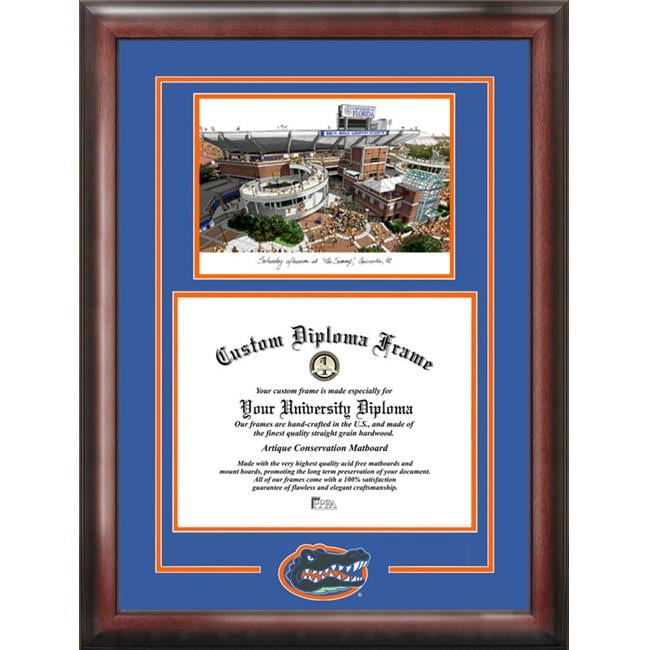 Campus Images FL998SG-1185 8.5 x 11 in. University of Central Florida Spirit Graduate Diploma Satin Mahogany Frame with Lithograph - Walmart Supplies