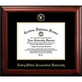 thumbnail image 1 of Campus Images FL995GED-1185 8.5 x 11 in. Embry-Riddle Eagles Gold Embossed Diploma Satin Mahogany Frame, 1 of 3