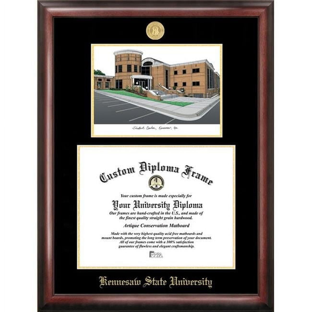 Campus Images 11 x 8.5 in. Lamar University Silver Embossed Diploma Frame with Lithograph