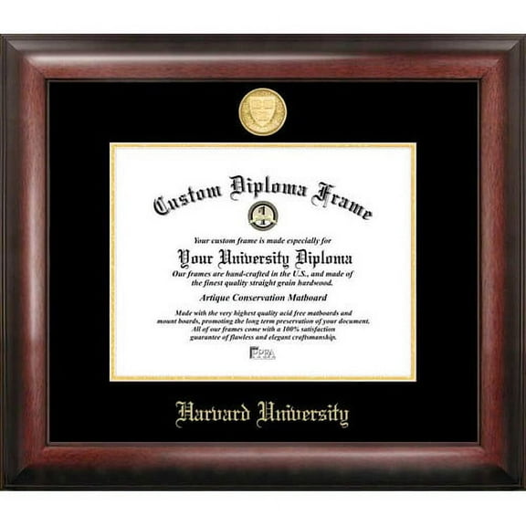 Campus Images Harvard University 11" x 14" Gold Embossed Diploma Frame
